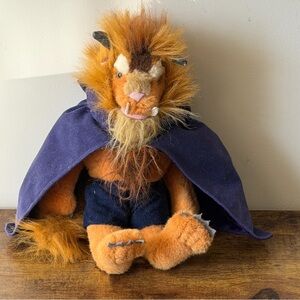 Disney Beast Plush 13” Toy Beauty and the Beast Vintage 90s
